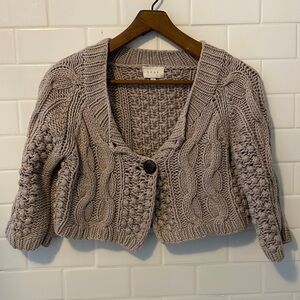 SHAE Anthro cropped shrug/sweater